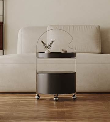 Unique Metal Home Side Table Round Shape Office And Cafe Decorative Side Table