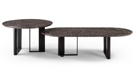 Modern Round Dining Table Set Furniture D100 X H75cm With Stainless Steel Marble Material