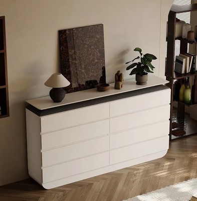 Custom Modern Plywood Console Table Beige Color For Hallway