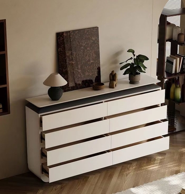 Custom Modern Plywood Console Table Beige Color For Hallway
