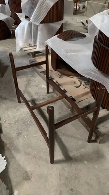 Bedroom Wooden Makeup Vanity Desk Retro Luxury Dressing Table With Mirror