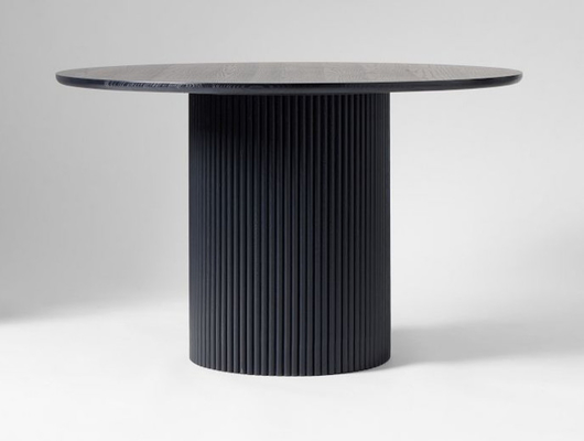 Contemporary Semi Gloss Wood Dining Table H750mm Includes Table And Chair