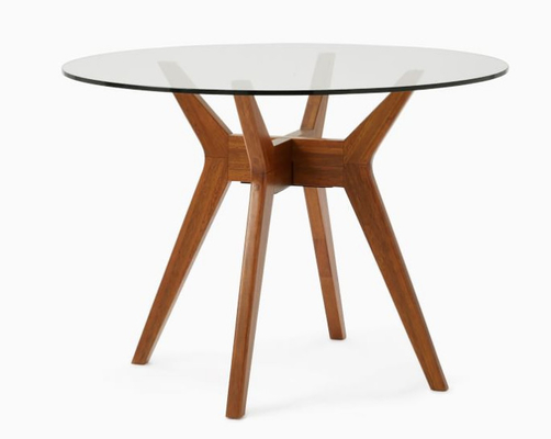 Brown Dining Table Set Furniture Modern Style With Chair