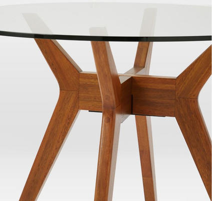 Brown Dining Table Set Furniture Modern Style With Chair