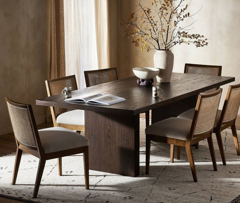 Contemporary Style Plywood Dining Room Table Set With Chairs