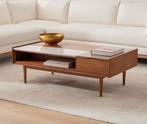 modern rectangle coffee table set for living room