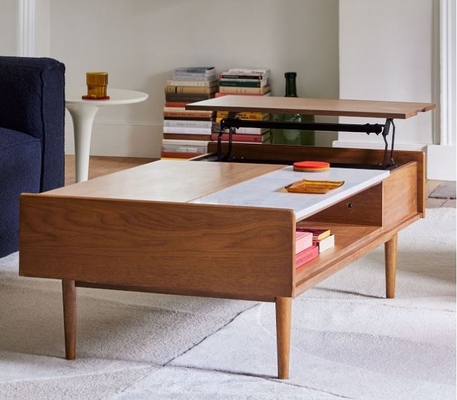 modern rectangle coffee table set for living room