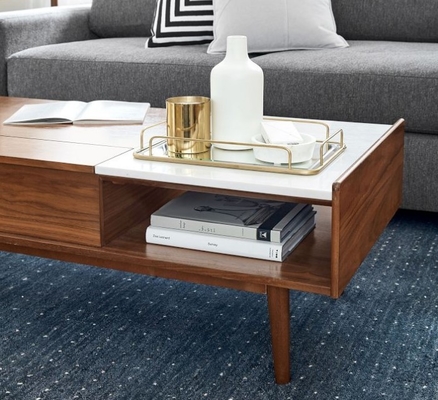 modern rectangle coffee table set for living room