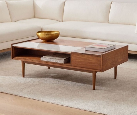 modern rectangle coffee table set for living room