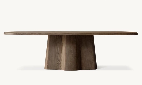 Brown Wooden Dinning Table And Chair Set with 80 Pounds Table