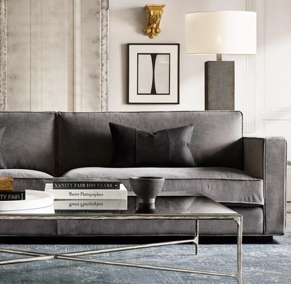 Coffee Table Furniture for Modern Living Room Stainless Steel with Sintered Stone Top Newland Furniture Manufacture
