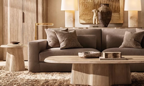 Sintered Stone Top Coffee Table Furniture for Modern Living Room Custom Sizes and Materials