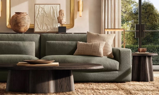 Sintered Stone Top Coffee Table Furniture for Modern Living Room Custom Sizes and Materials