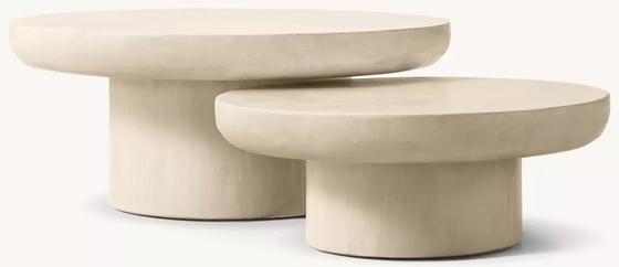Customizable Size Modern Side Table Furniture for Living Room  white and wood coffee table