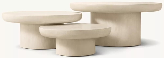 Customizable Size Modern Side Table Furniture for Living Room  white and wood coffee table