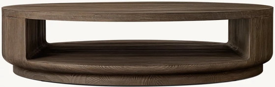 Customizable Modern  Round Coffee Table Furniture with  Wood Top for Living  Room