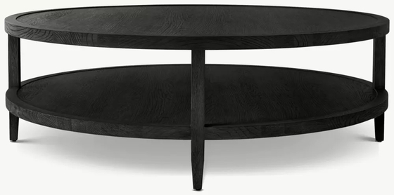 Customizable Modern  Round Coffee Table Furniture with  Wood Top for Living  Room