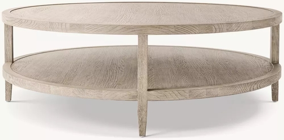 Customizable Modern  Round Coffee Table Furniture with  Wood Top for Living  Room