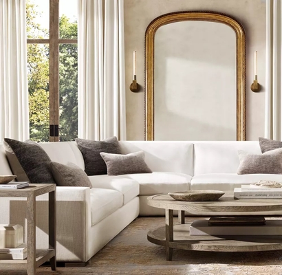 Customizable Modern  Round Coffee Table Furniture with  Wood Top for Living  Room