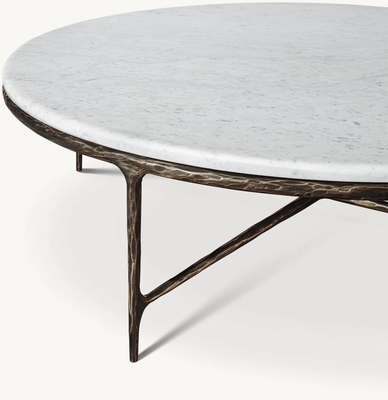 Custom Size Coffee Table Furniture for Modern Living Room Stainless Steel and Ceramic Top Newland Furniture