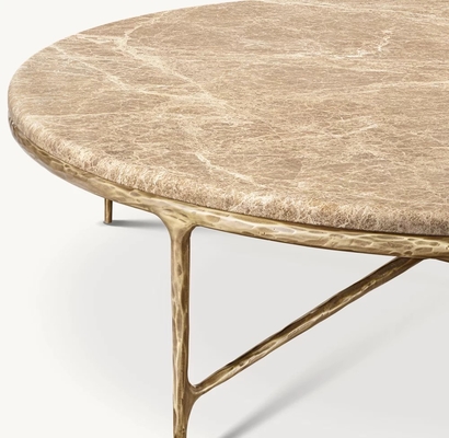 Custom Size Coffee Table Furniture for Modern Living Room Stainless Steel and Ceramic Top Newland Furniture