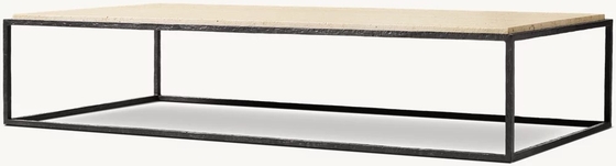 Stainless Steel and Sintered Stone Coffee Table Furniture for Modern Living Room