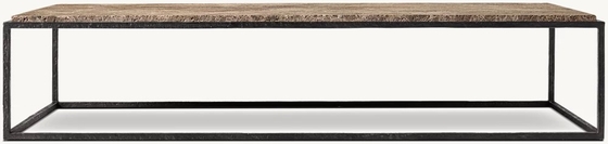 Stainless Steel and Sintered Stone Coffee Table Furniture for Modern Living Room
