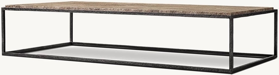 Stainless Steel and Sintered Stone Coffee Table Furniture for Modern Living Room