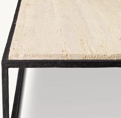 Stainless Steel and Sintered Stone Coffee Table Furniture for Modern Living Room