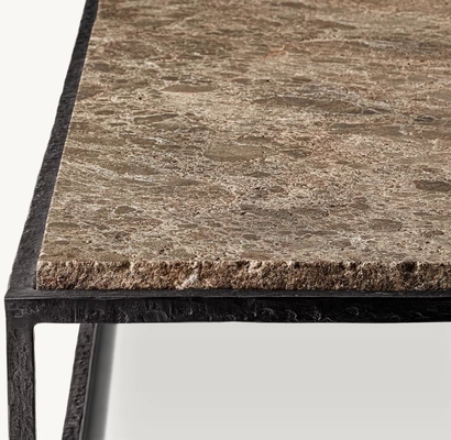 Stainless Steel and Sintered Stone Coffee Table Furniture for Modern Living Room
