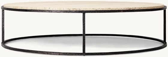 Stainless Steel Round Coffee Table Furniture Set for Modern Home Custom Sizes Available
