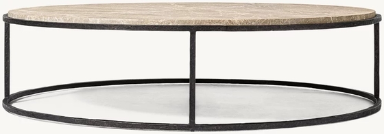 Stainless Steel Round Coffee Table Furniture Set for Modern Home Custom Sizes Available