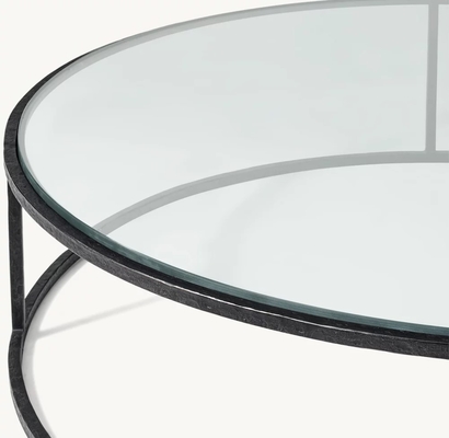 Stainless Steel Round Coffee Table Furniture Set for Modern Home Custom Sizes Available