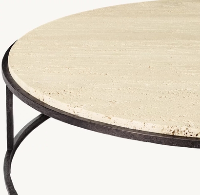 Stainless Steel Round Coffee Table Furniture Set for Modern Home Custom Sizes Available