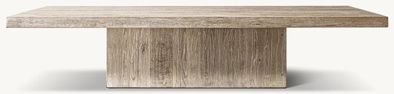Rectangle Coffee Table Furniture with Customizable Size for Living Room