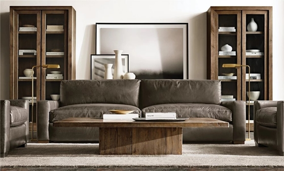 Rectangle Coffee Table Furniture with Customizable Size for Living Room