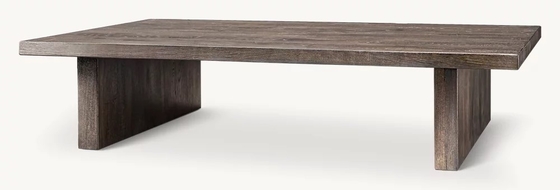 Modern Rectangle Coffee Table Furniture for Living Room in Stainless Steel and Sintered Stone Top