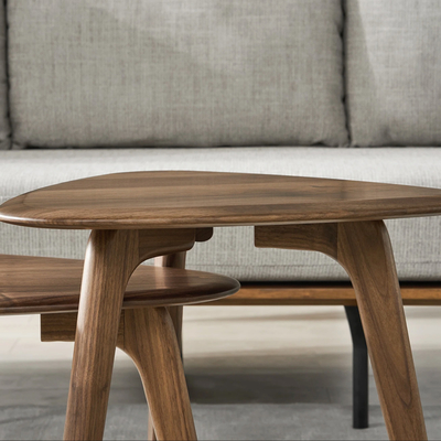 Modern walnut coffee table living room furniture series