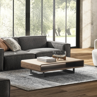 Modern light luxury solid wood coffee table living room furniture series