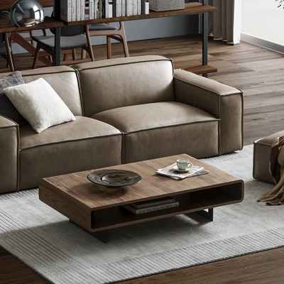 Modern light luxury solid wood coffee table living room furniture series