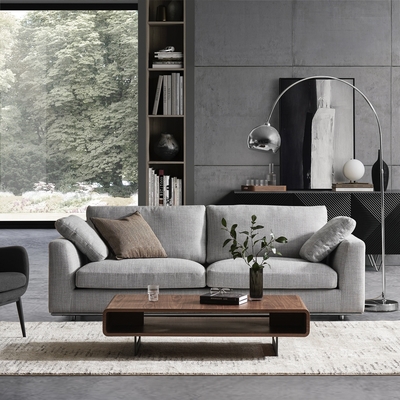 Modern light luxury solid wood coffee table living room furniture series