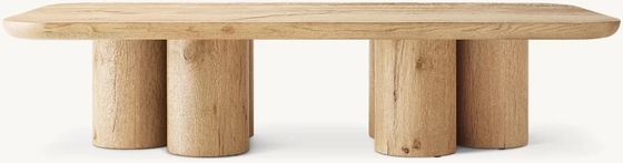 Modern Light Luxury Solid Wood Coffee Table Living Room Furniture Series