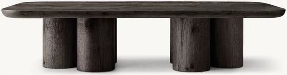 Modern Light Luxury Solid Wood Coffee Table Living Room Furniture Series