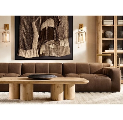 Modern Light Luxury Solid Wood Coffee Table Living Room Furniture Series
