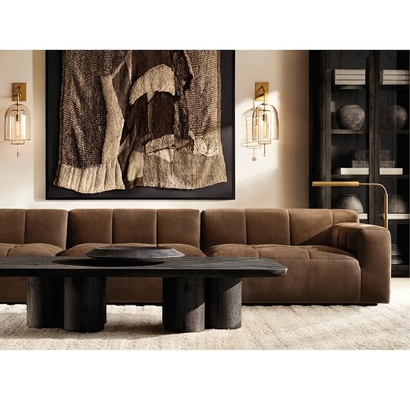 Modern Light Luxury Solid Wood Coffee Table Living Room Furniture Series