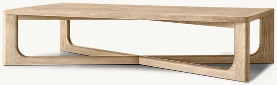 Living Room Modern Solid Wood Coffee Table Customized Lightweight 450mm
