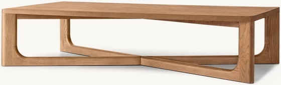 Living Room Modern Solid Wood Coffee Table Customized Lightweight 450mm