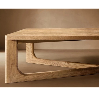 Living Room Modern Solid Wood Coffee Table Customized Lightweight 450mm