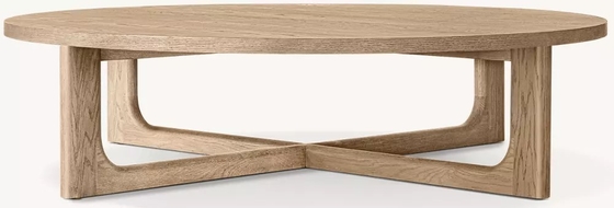 Modern Solid Wood Round Coffee Table Living Room Furniture 300mm