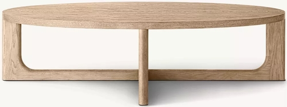 Modern Solid Wood Round Coffee Table Living Room Furniture 300mm
